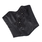 Kobine Women's Gothic Big Flower Lace-up Overbust Corset