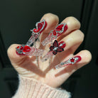 Kobine Women's Gothic Butterfly Gradient Nail Patch