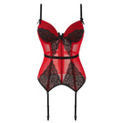 Kobine Damen Gothic Butterfly Lace Splice Überbrustkorsett