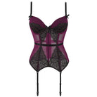 Kobine Damen Gothic Butterfly Lace Splice Überbrustkorsett