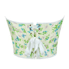 Kobine Women's Gothic Butterfly Printed Lace-up Overbust Corset