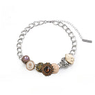 Kobine Damen-Halskette mit Gothic-Knopf