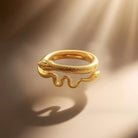 Kobine Women's Gothic Carved Snake Open Band Ring