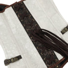 Kobine Women's Gothic Contrast Color Jacquard Overbust Corset