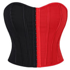 Kobine Women's Gothic Contrast Color Lace-up Overbust Corset