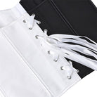 Kobine Women's Gothic Contrast Color Lace-up Overbust Corset