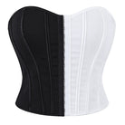 Kobine Women's Gothic Contrast Color Lace-up Overbust Corset