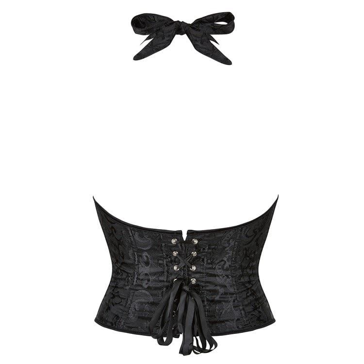 Corsetto overbust con scollo all'americana e scollo a V da donna Kobine