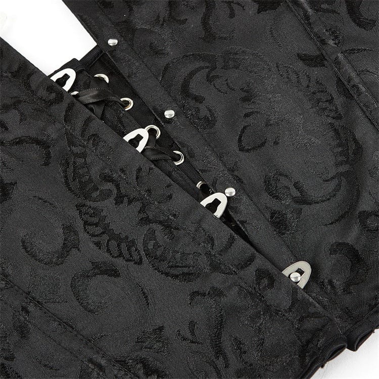 Corsetto overbust con scollo all'americana e scollo a V da donna Kobine