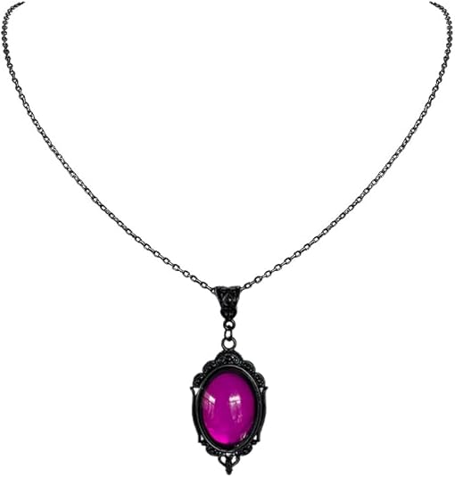 Kobine Women's Gothic Crystal Teardrop Necklace