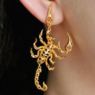 Kobine Women's Gothic Cutout Scorpion Drop Post Earrings