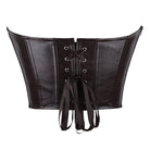 Kobine Women's Gothic Distressed Lace-up Overbust Corset