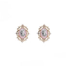 Kobine Women's Gothic Embossed Stereo Frame Earrings