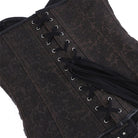 Kobine Women's Gothic Eyelet Buckle-up Lace-up Overbust Corset