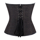 Kobine Women's Gothic Eyelet Buckle-up Lace-up Overbust Corset