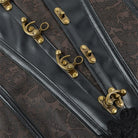 Kobine Damen Gothic Kunstleder Splice Lace Overbust Korsett