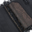 Kobine Damen Gothic Kunstleder Splice Lace Overbust Korsett