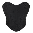 Kobine Women's Gothic Flannelette Zipper Overbust Corset