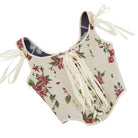 Kobine Women's Gothic Floral & Butterfly Jacquard Lace-up Overbust Corset