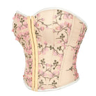 Kobine Women's Gothic Floral Embroidered Overbust Corset