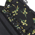 Kobine Women's Gothic Floral Embroidered Overbust Corset