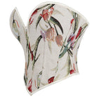 Kobine Women's Gothic Floral Jacquard Lace-up Overbust Corset