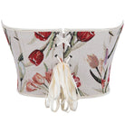 Kobine Women's Gothic Floral Jacquard Lace-up Overbust Corset