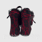 Kobine Women's Gothic Floral Lace Buckle Mary Jane Shoes