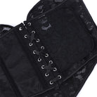 Kobine Women's Gothic Floral Mesh Lace-up Overbust Corset