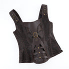 Kobine Women's Gothic Floral Printed Buckle Lace-up Overbust Corset