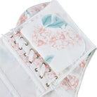 Kobine Women's Gothic Floral Printed Lace-up Overbust Corset