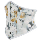 Kobine Women's Gothic Floral Printed Lace-up Underbust Corset