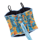 Kobine Women's Gothic Floral Printed Side Zipper Lace-up Overbust Corset