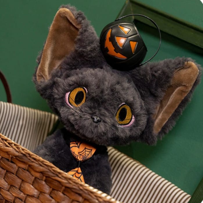Kobine Women's Gothic Fluffy Tie Cat Doll