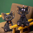Kobine Women's Gothic Fluffy Tie Cat Doll
