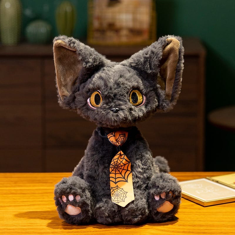 Kobine Women's Gothic Fluffy Tie Cat Doll