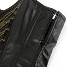 Kobine Women's Gothic Golden Chained Overbust Corset