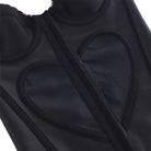 Kobine Women's Gothic Heart Leopard Print Overbust Corset