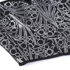 Kobine Women's Gothic Heart V Plunge Jacquard Lace-Up Overbust Corset