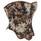 Kobine Women's Gothic Irregular Boned Overbust Corset