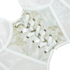 Kobine Women's Gothic Irregular Embroidered Lace-up Overbust Corset