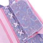 Kobine Women's Gothic Irregular Floral Jacquard Overbust Corset