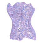 Kobine Women's Gothic Irregular Floral Jacquard Overbust Corset
