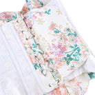 Kobine Women's Gothic Irregular Floral Printed Overbust Corset