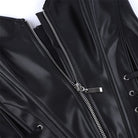Kobine Women's Gothic Irregular Lace-up zip Overbust Corset
