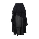 Kobine Women's Gothic Irregular Ruffled Layered Skirt