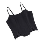 Kobine Women's Gothic Irregular Slip Solid Color Buister