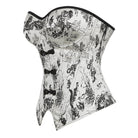 Kobine Women's Gothic Irregular Wash Painting Frog Overbust Corset