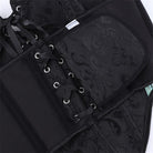 Kobine Women's Gothic Jacquard Contrast Color Lace-up Overbust Corset