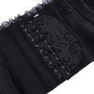 Kobine Women's Gothic Jacquard Lace-up Overbust Corset with Choker